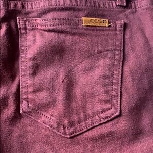 Joe’s Jeans The Skinny Size 25 Burgundy